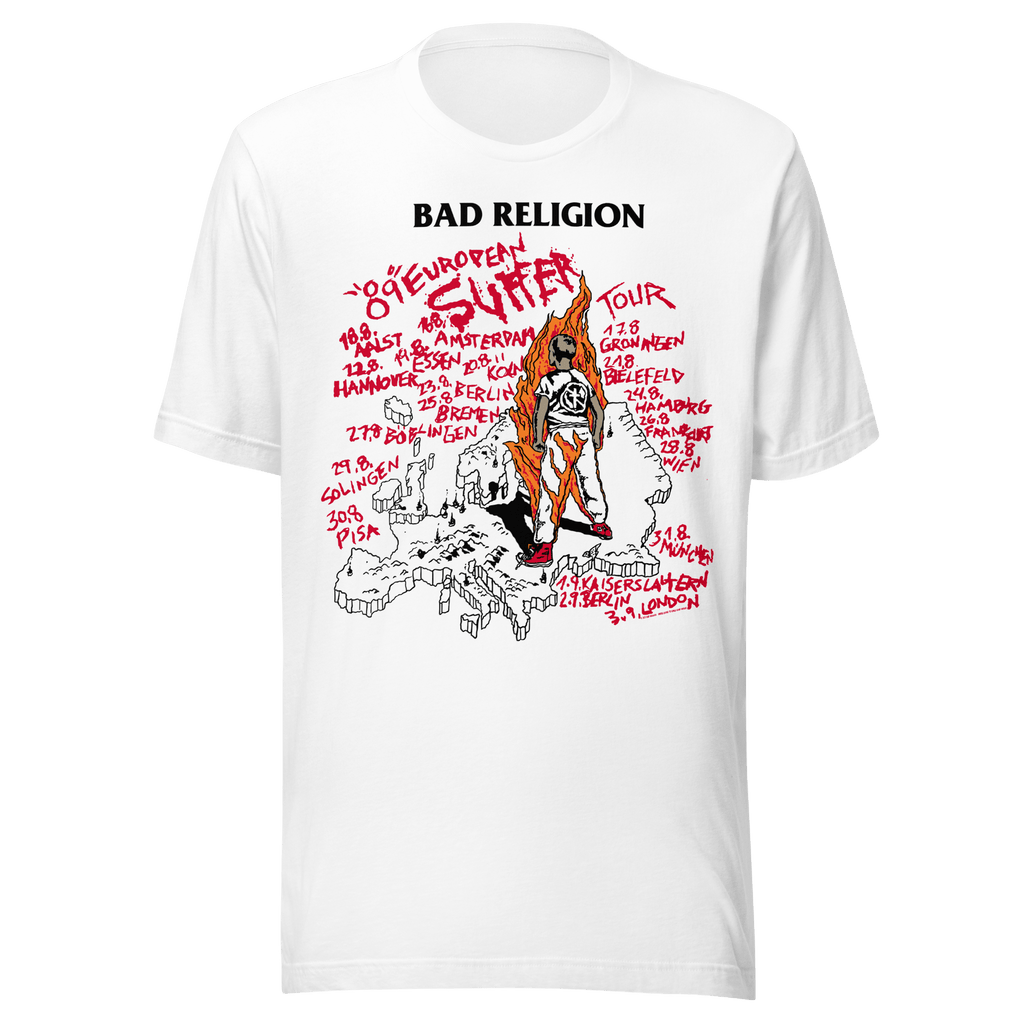Bad Religion 1989 European Tour Vintage T-Shirt