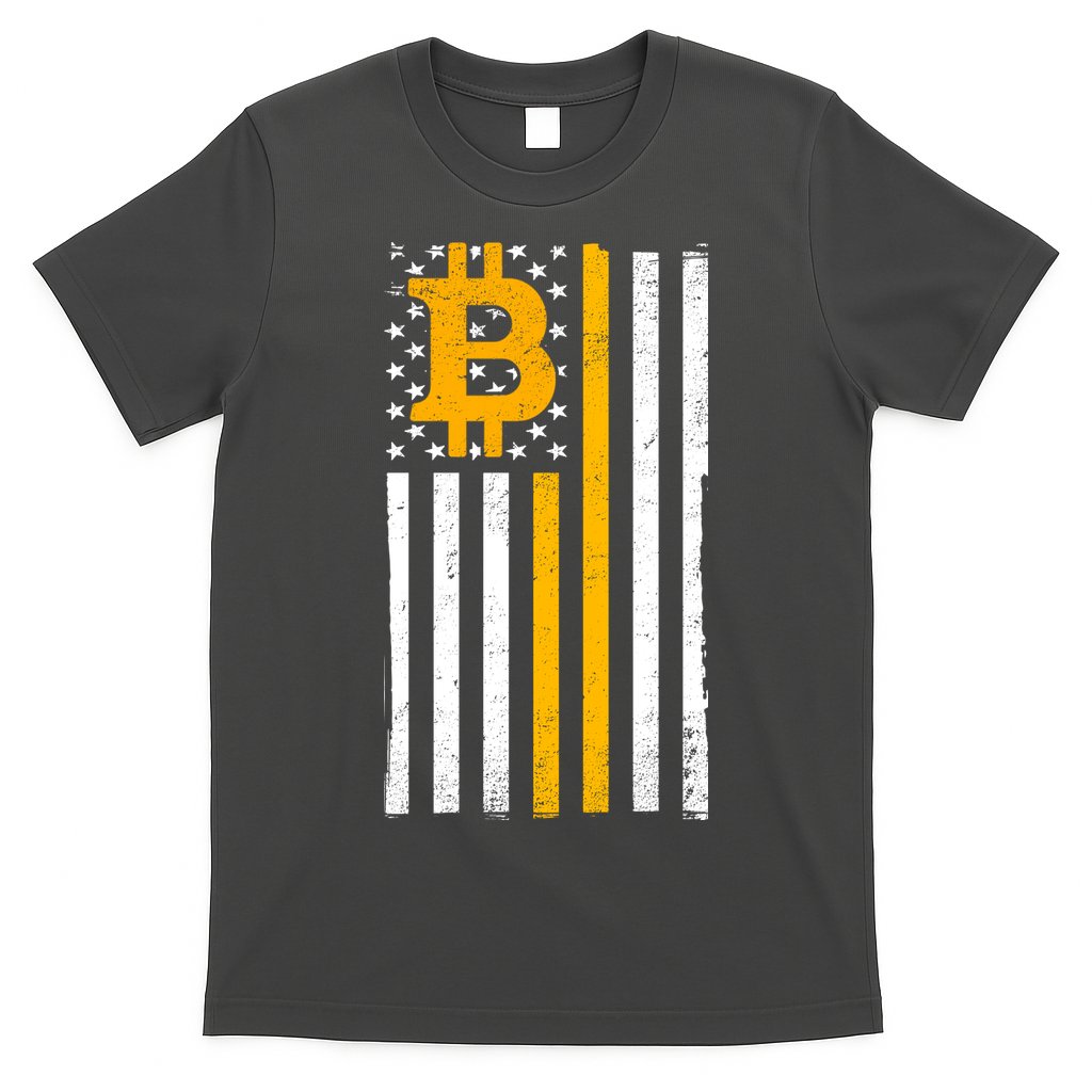 Bitcoin American Flag Crypto T-Shirt