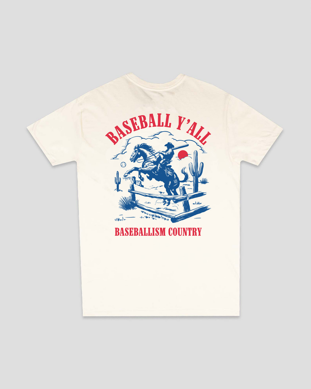 Baseball Y'all T-Shirt - Cream (PREORDER SHIP DATE - 8/18/2025)