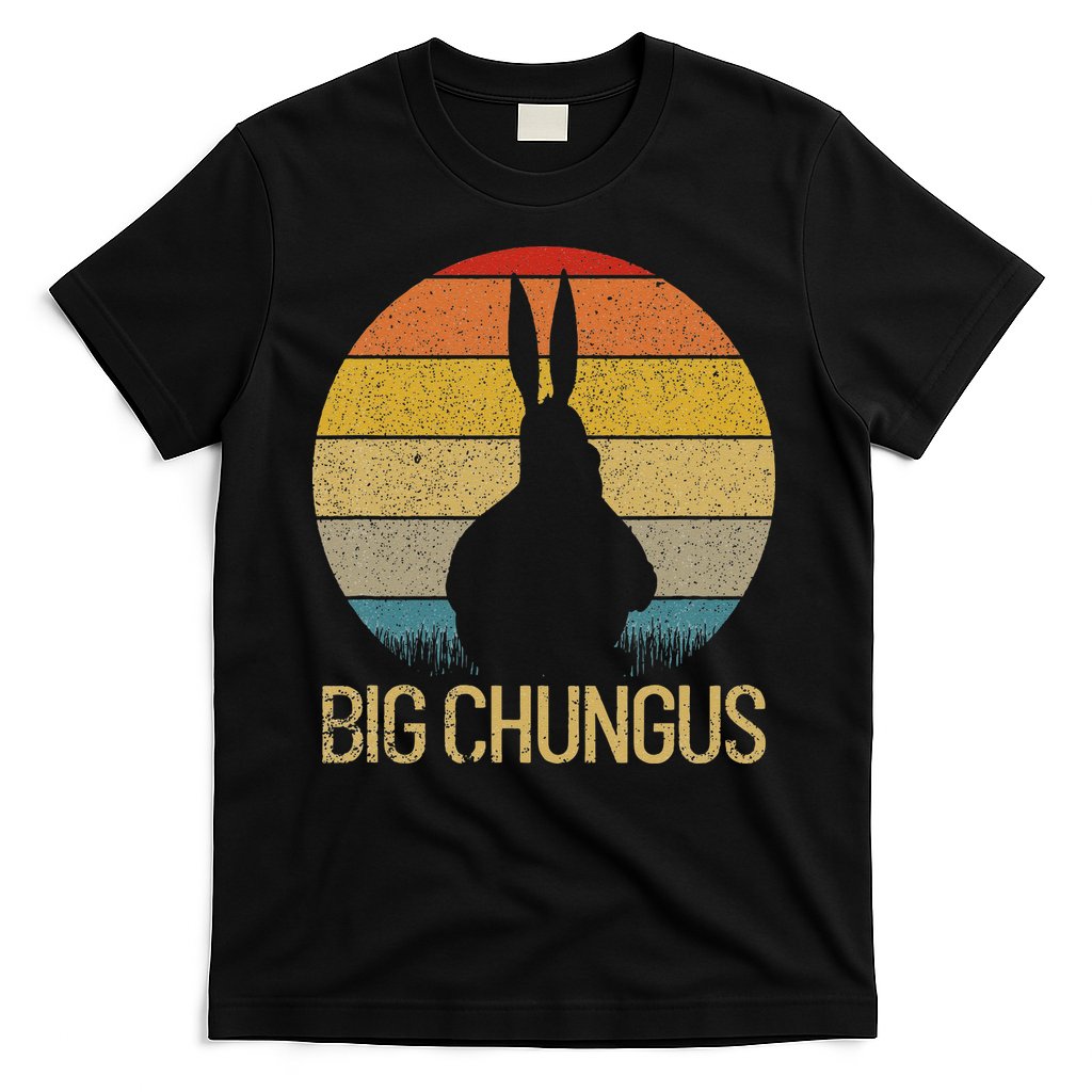 Big Chungus Retro Sunset Vintage Dank Meme Big Chungus T-Shirt