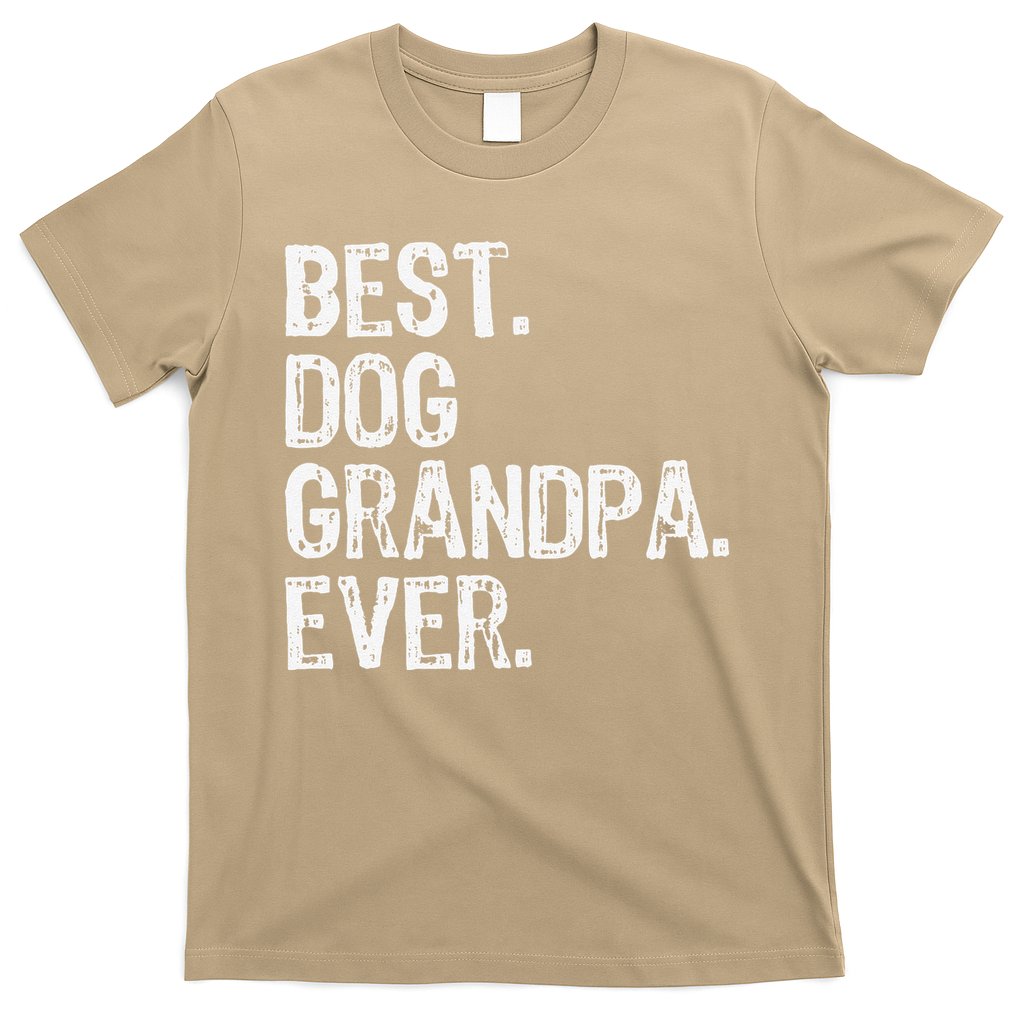 Best Dog Grandpa Ever Funny Cool T-Shirt