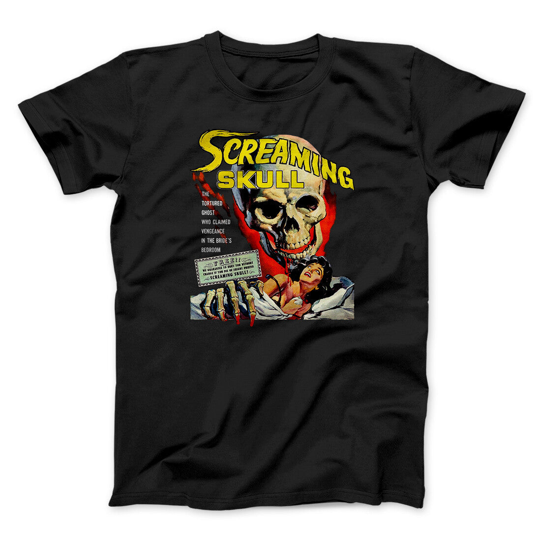 Screaming Skull Funny Movie Men/Unisex T-Shirt