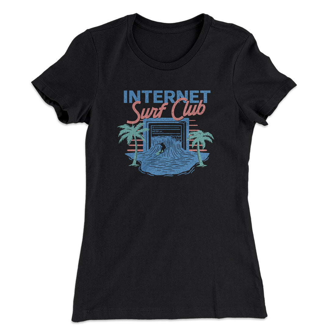 Internet Surf Club Funny Women's T-Shirt