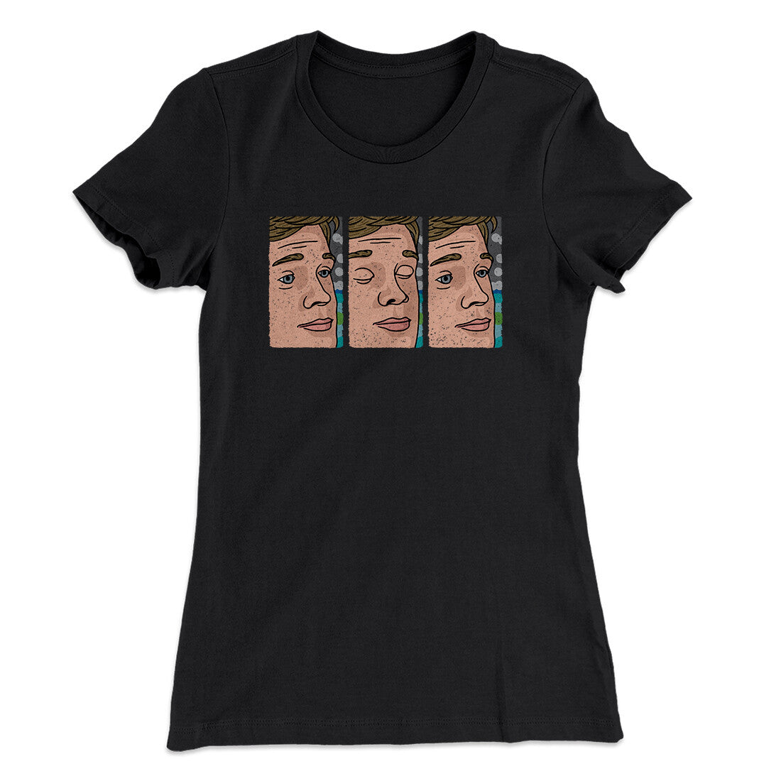 Blinking Guy Meme Funny Women's T-Shirt
