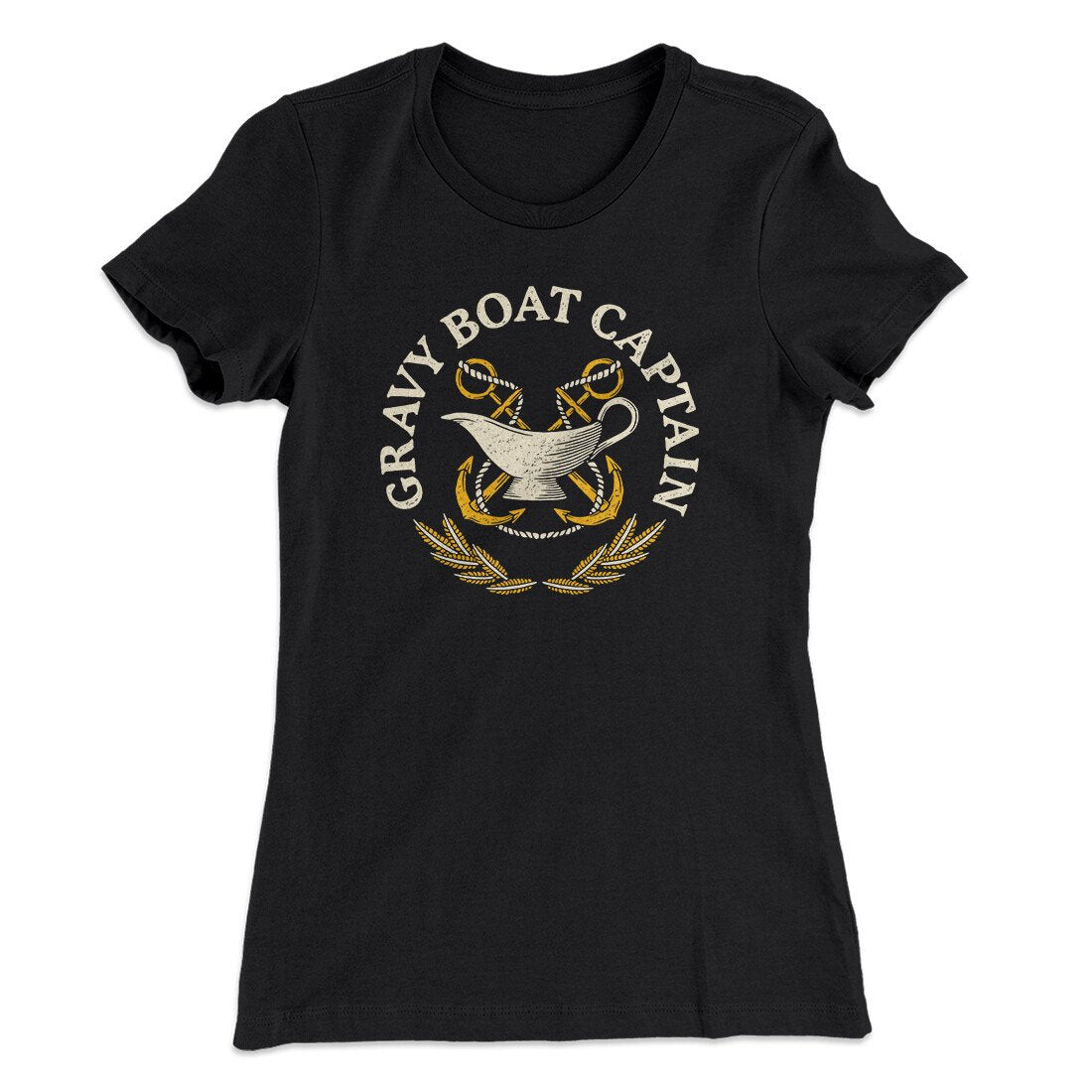 Gravy Boat Captain Funny Thanksgiving Women's T-Shirt