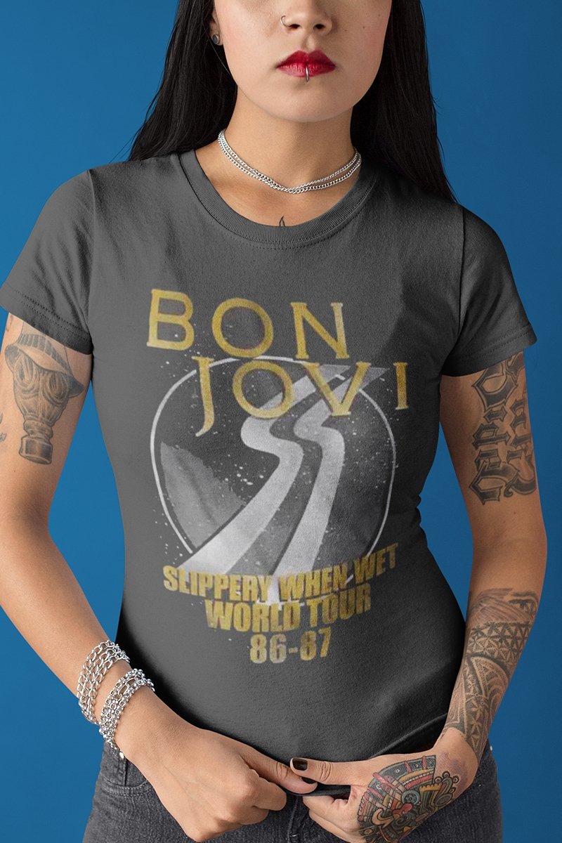 Bon Jovi - World Tour Boyfriend Tee