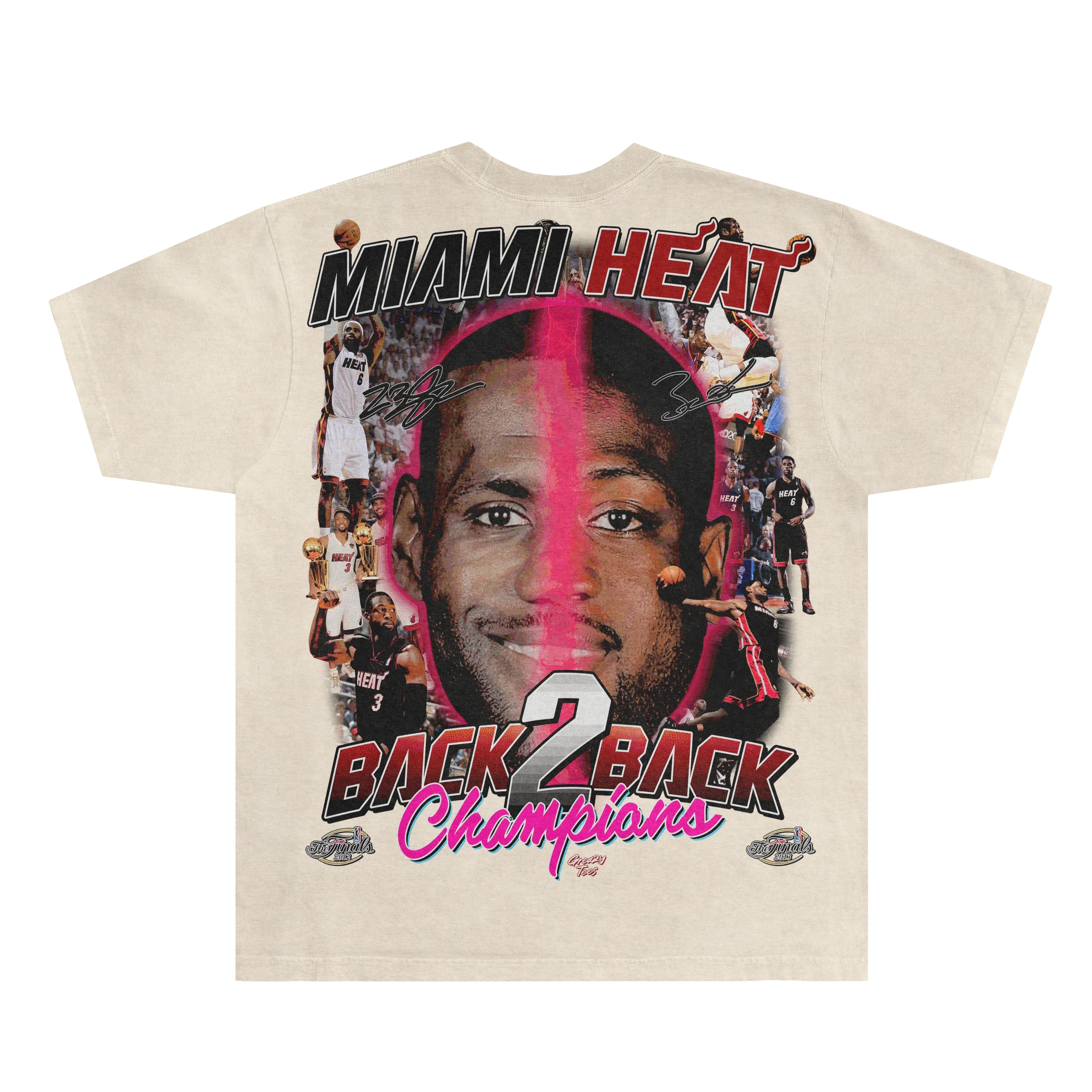 LeBron & Wade '12-13 Heat Classic Tee Style003