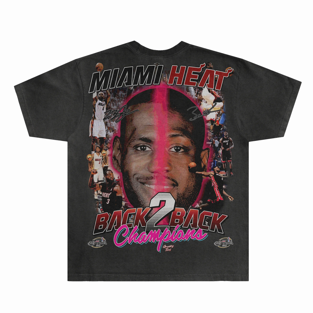 LeBron & Wade '12-13 Heat Classic Tee Style001