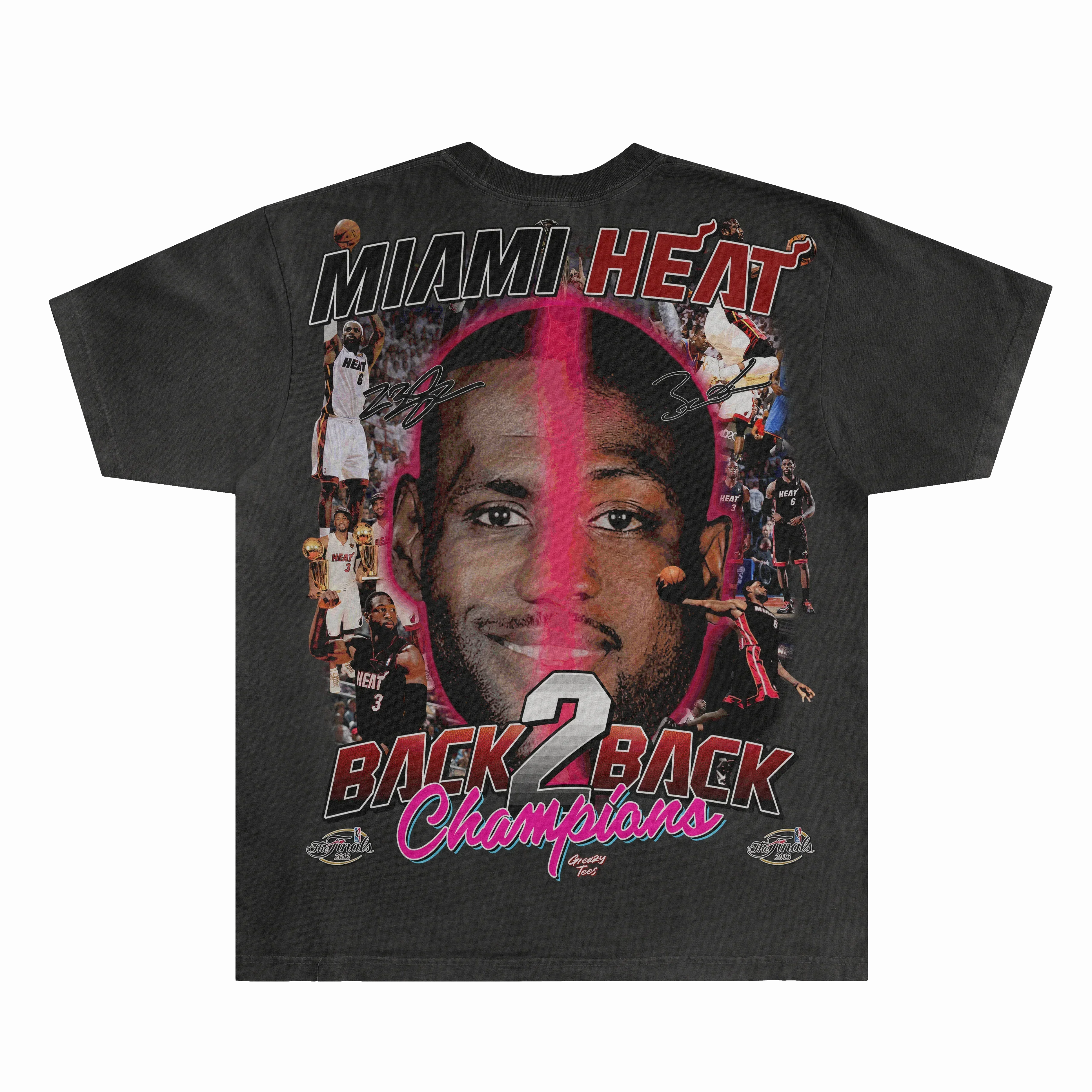 LeBron & Wade '12-13 Heat Classic Tee Style001