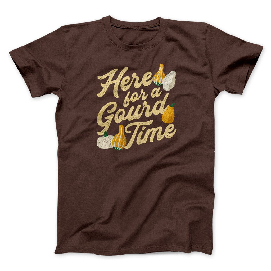 Here For A Gourd Time Funny Thanksgiving Men/Unisex T-Shirt