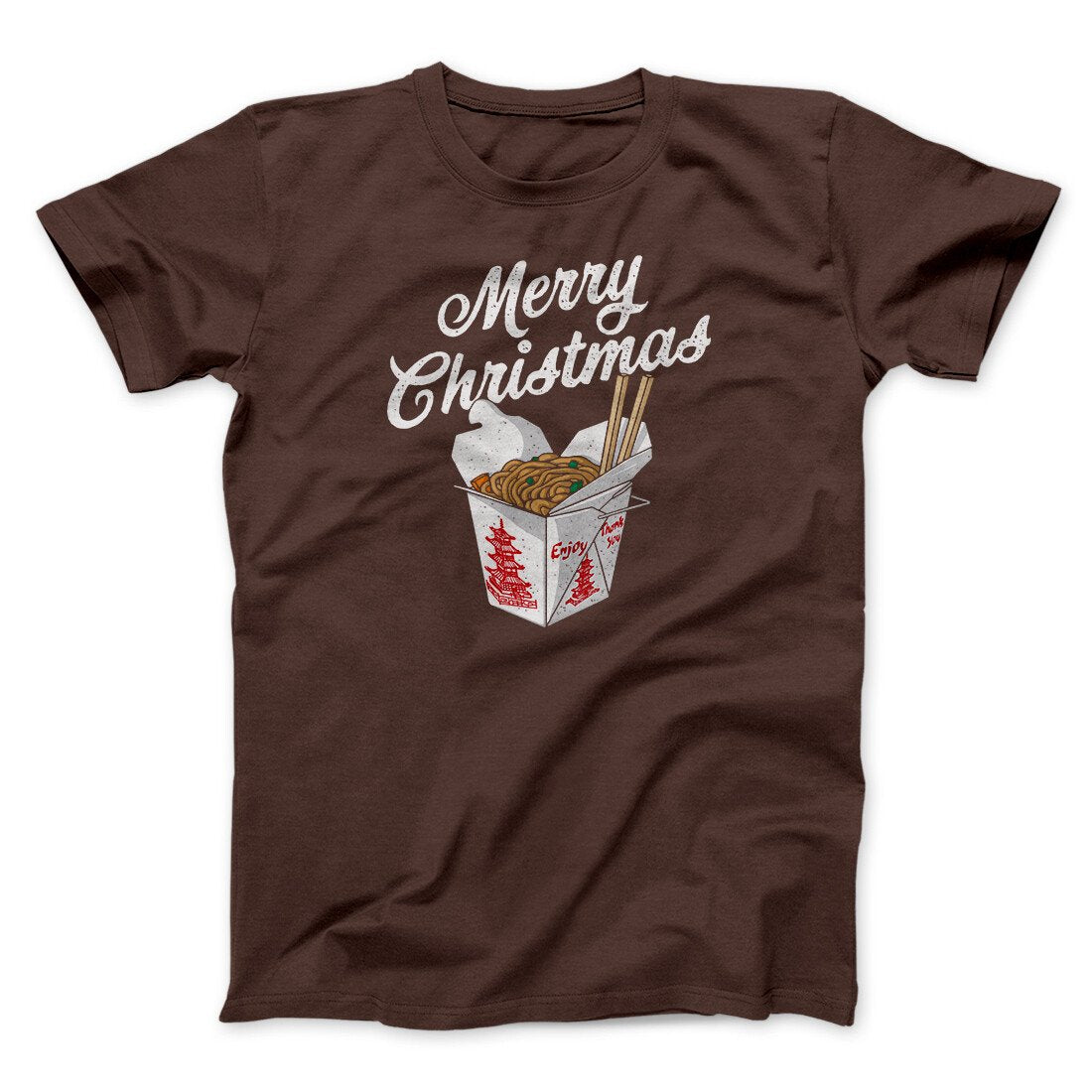 Merry Christmas Takeout Funny Hanukkah Men/Unisex T-Shirt