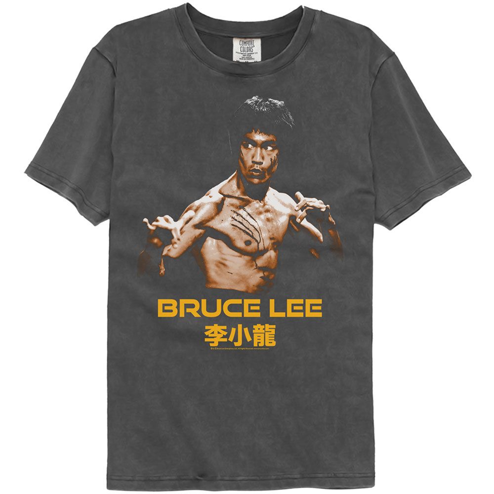 Bruce Lee - Ready Stance Vintage Wash Black T-Shirt