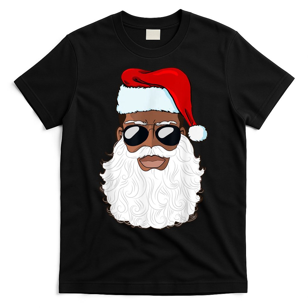 Black Santa African American T-Shirt