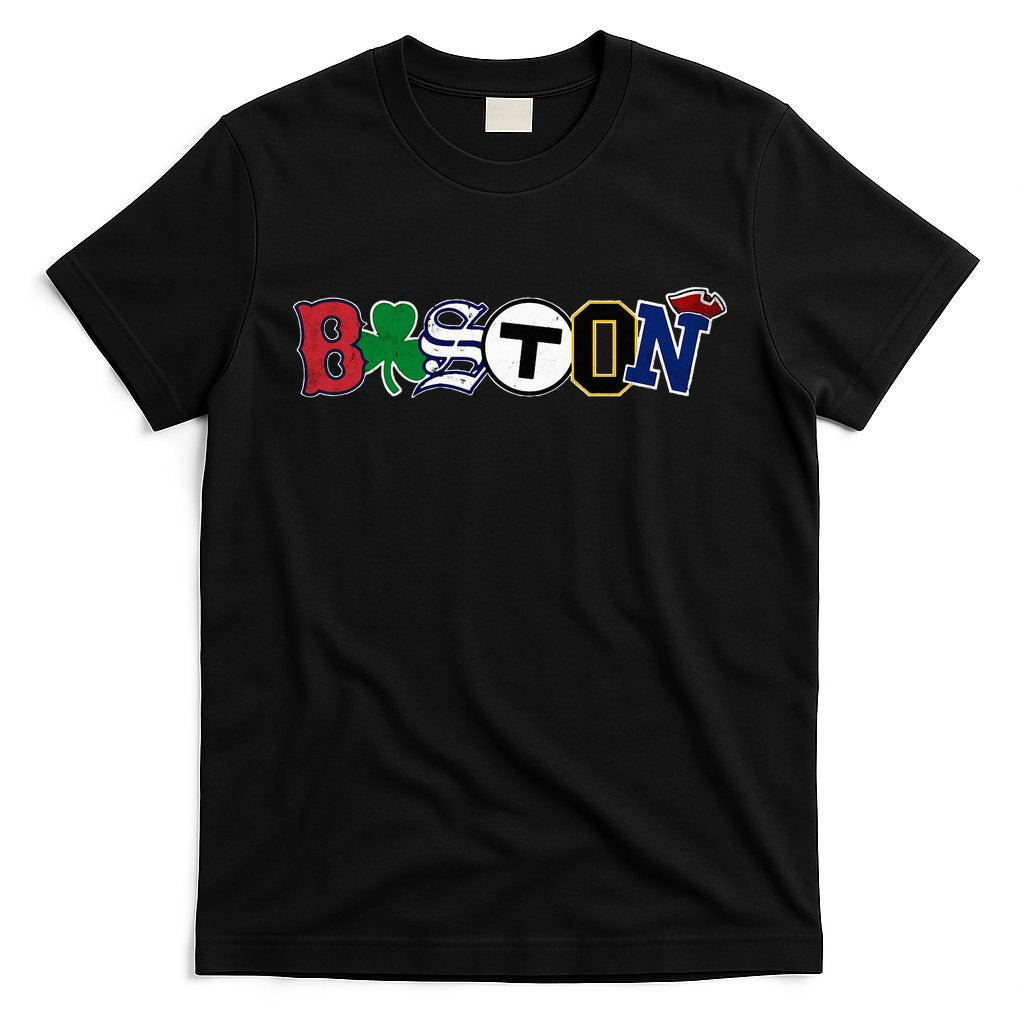 Boston Sports Fan City Pride Vintage Memorabilia T-Shirt
