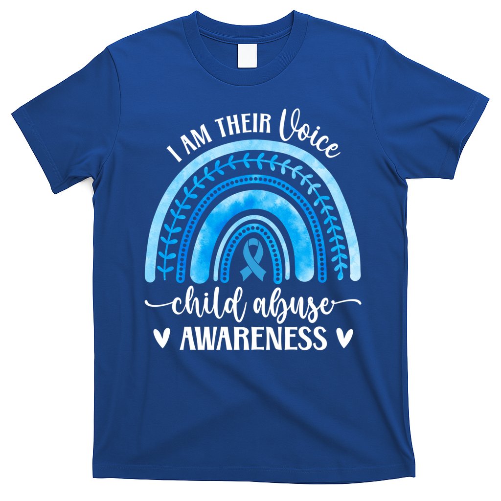 Child Abuse Awareness Rainbow Abuse Prevention Month Funny Gift T-Shirt