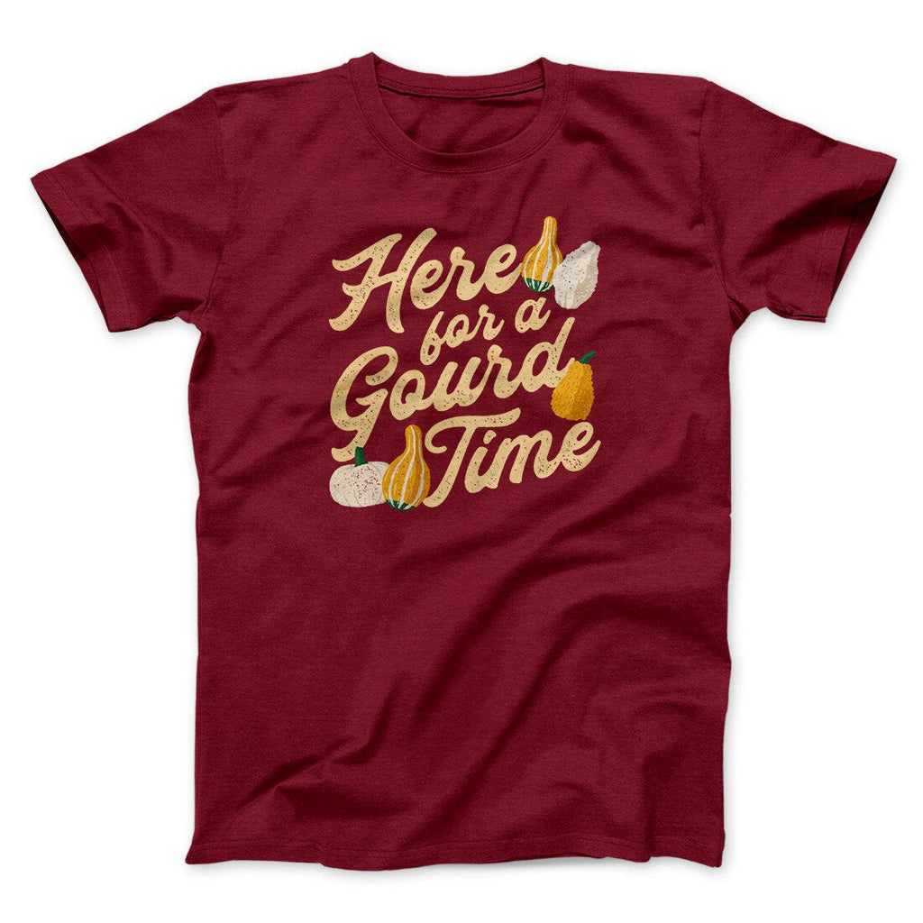 Here For A Gourd Time Funny Thanksgiving Men/Unisex T-Shirt