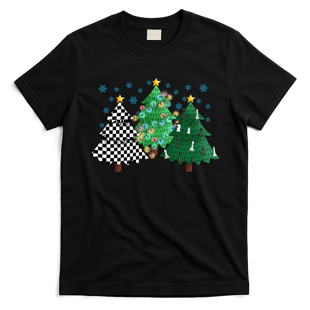 Chess Christmas Tree Funny Xmas Team Sport Gift T-Shirt