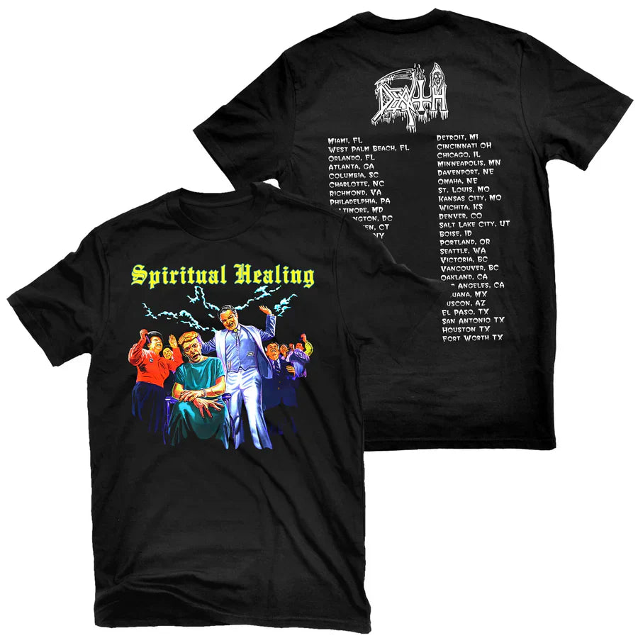 Death - Spiritual Healing North American Tour 1990 t-shirt