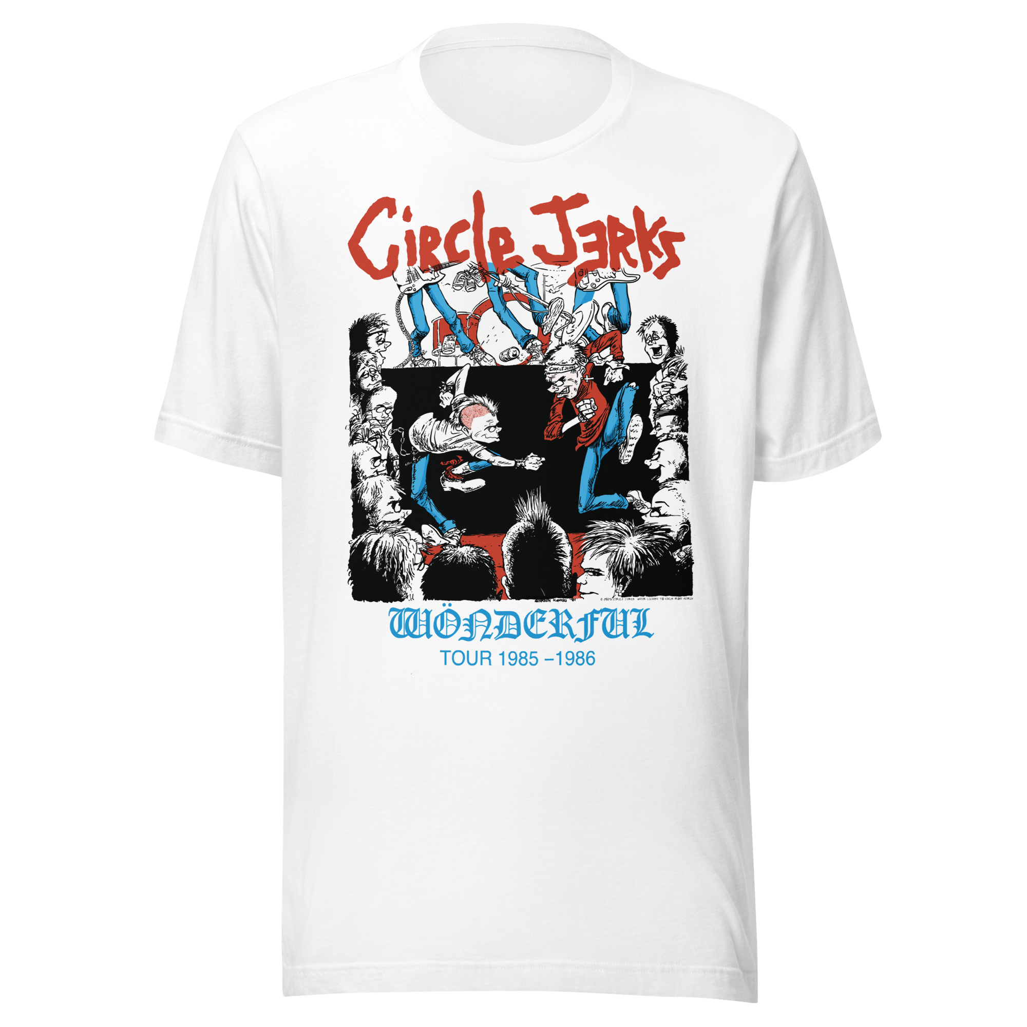 Circle Jerks 1986 Wonderful Tour Vintage T-Shirt