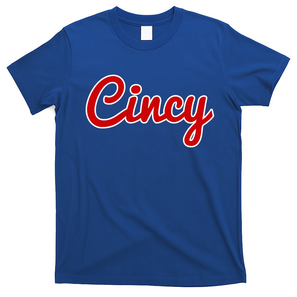 Cincinnati Ohio Classic Red Script Cincy City Gift T-Shirt