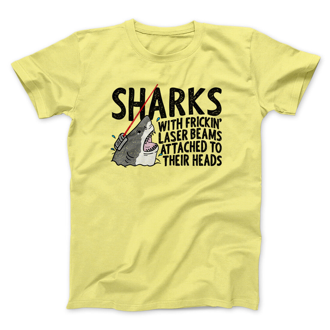Sharks With Frickinâ€™ Laser Beams Funny Movie Men/Unisex T-Shirt