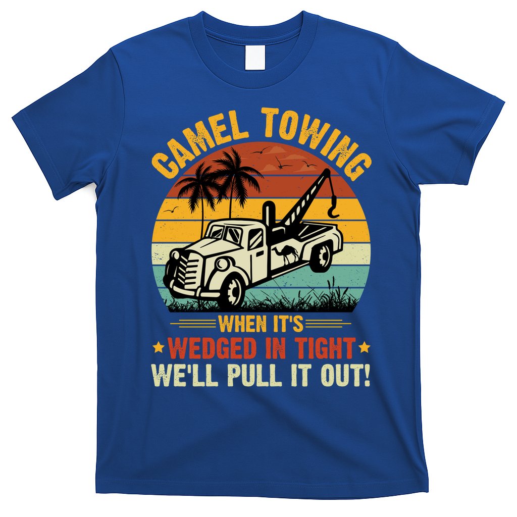 Camel Towing Retro Adult Humor Saying Funny Halloween Gift T-Shirt