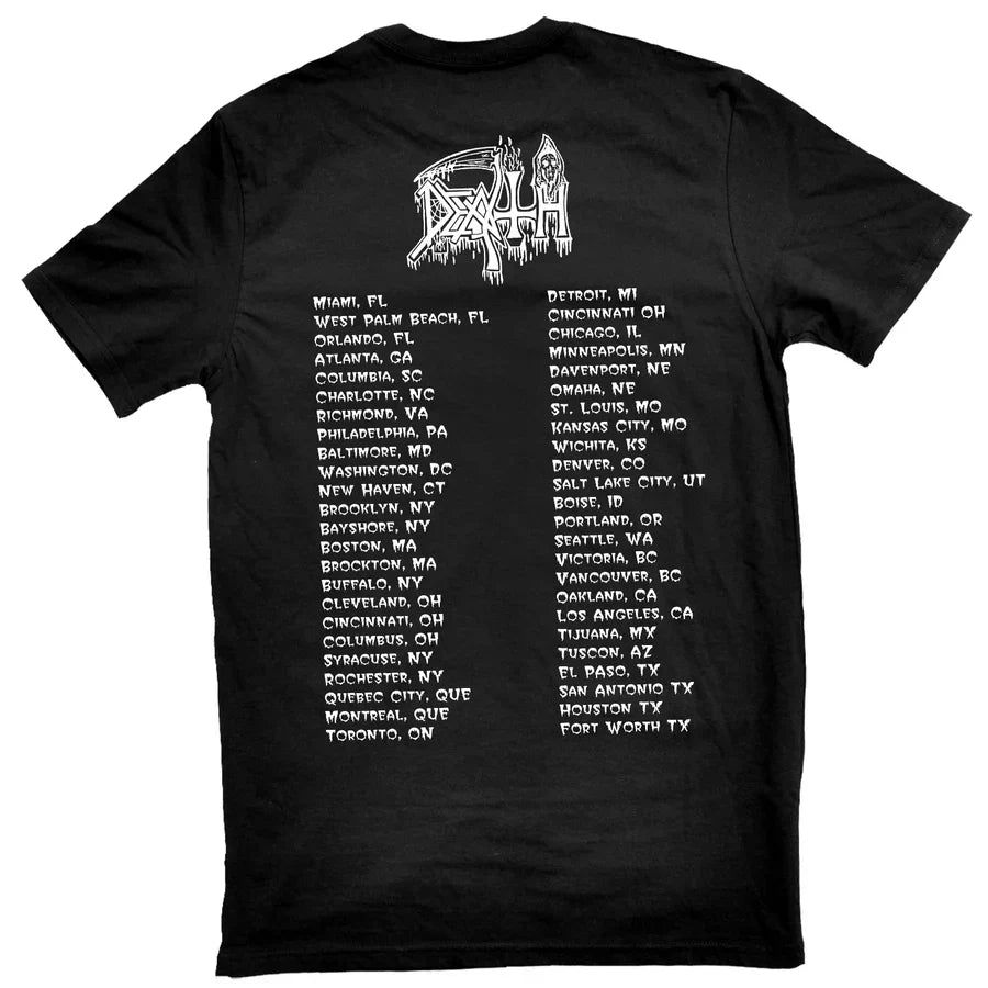 Death - Spiritual Healing North American Tour 1990 t-shirt