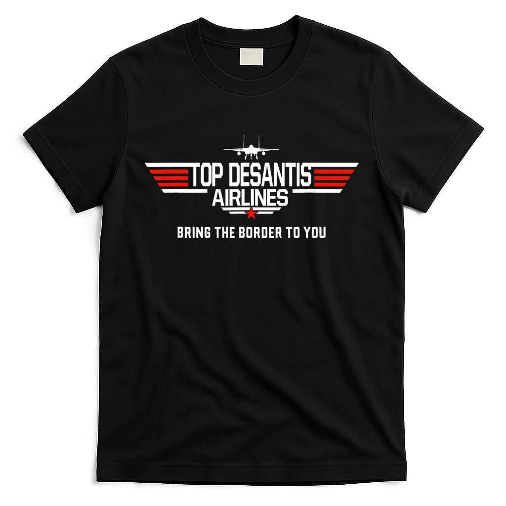 DeSantis Airlines Funny Political Meme Top DeSantis Airlines T-Shirt