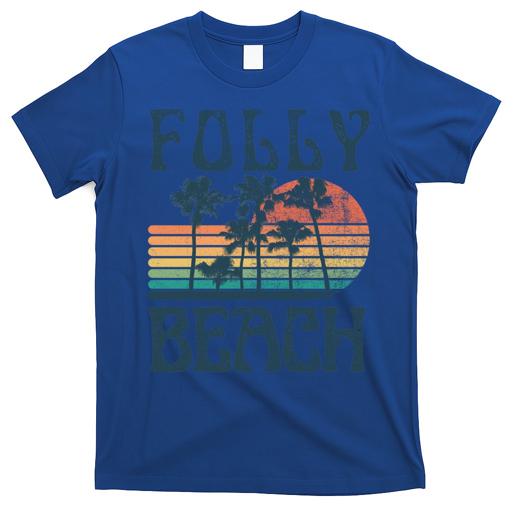 Folly Beach South Carolina Summer Vacation Vintage Cute Gift T-Shirt