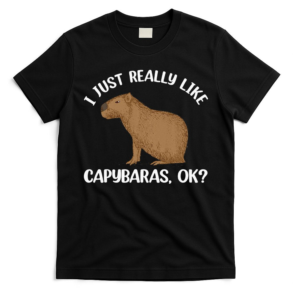 Funny Capybara Art For Men Women Kids Rodent Capybara Lover T-Shirt