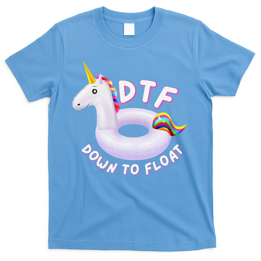 Funny Dtf River Tubing Down To Float Summer Float Trip T-Shirt