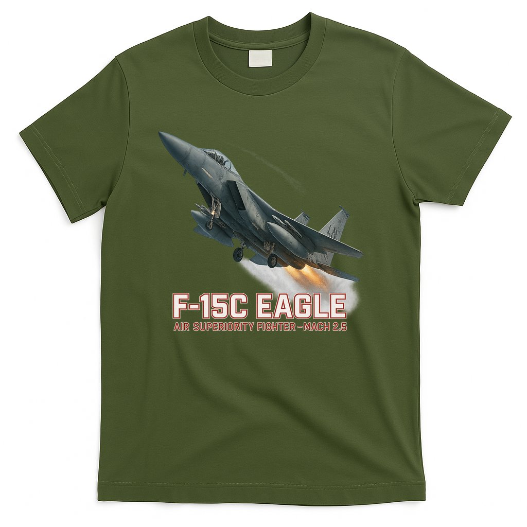 F-15C Eagle Poster â€â€?High-Speed Air Superiority Jet Design T-Shirt