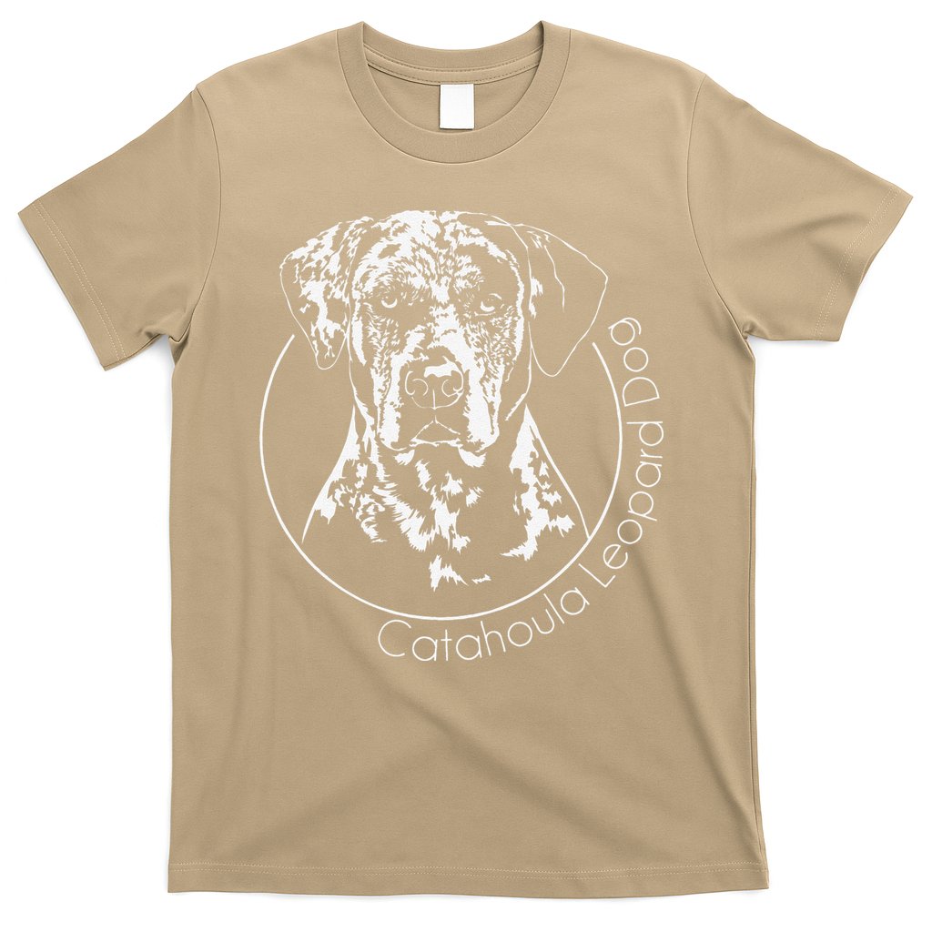 Funny Proud Catahoula Leopard Dog Portrait Gift Present T-Shirt