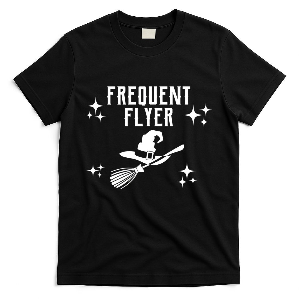 Frequent Flyer Funny Witch Halloween T-Shirt