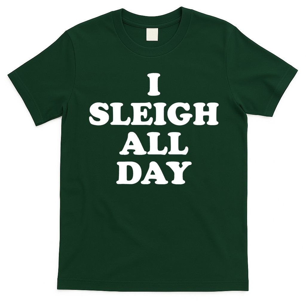 Funny Sleigh All Day Shirt,I Sleigh All Day Top,I Sleigh All Day Funny T-Shirt