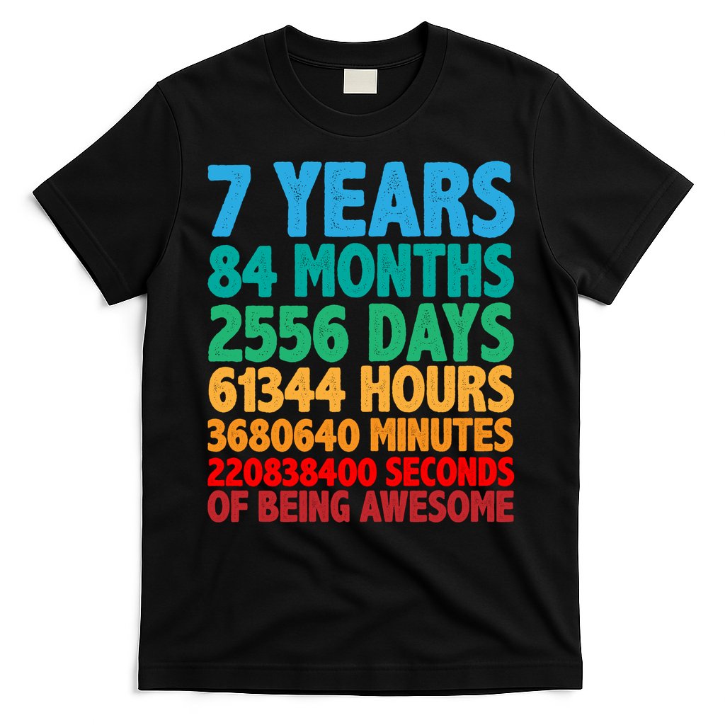 Funny Seven Years Old 7th Birthday T-Shirt