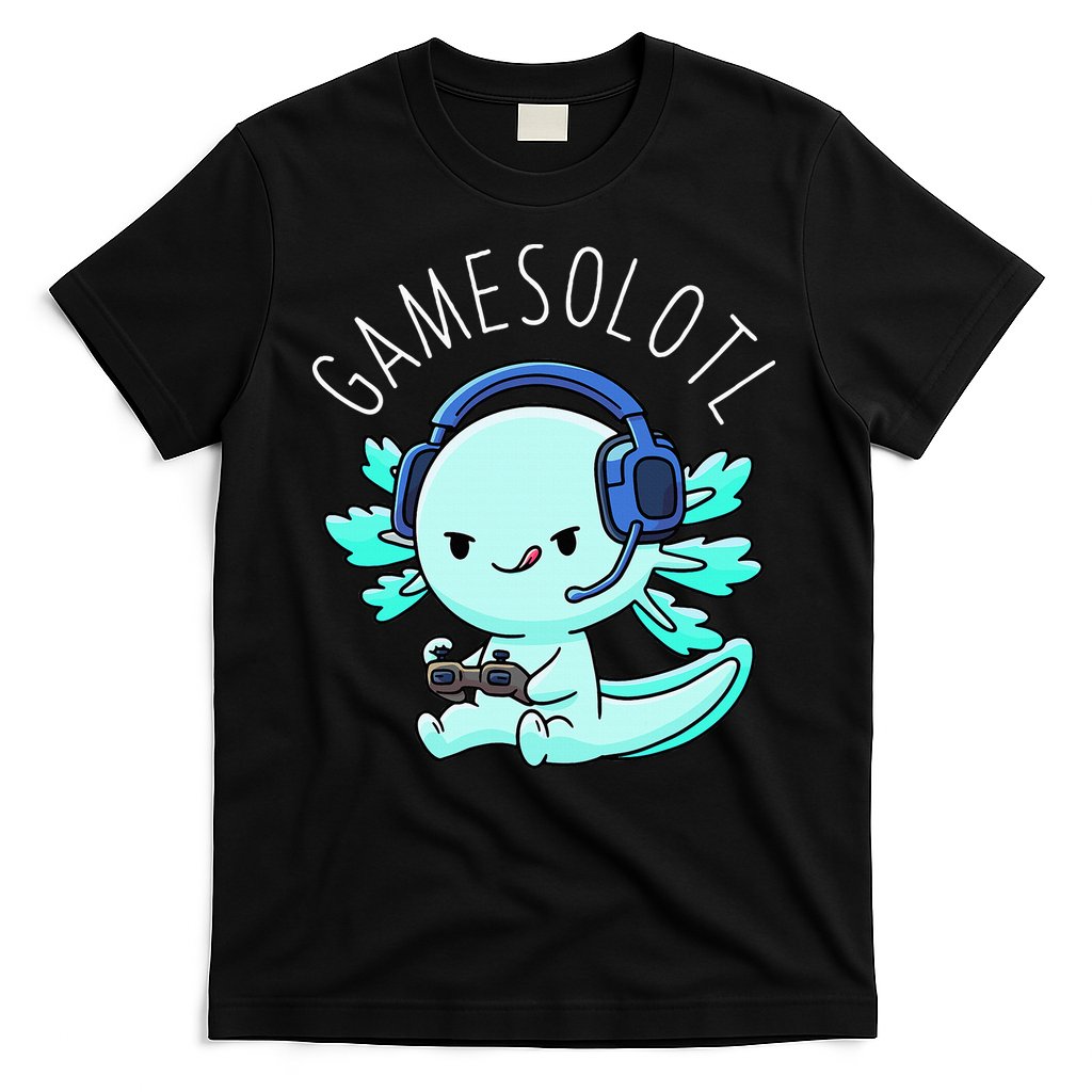 Gamesolotl Axolotl Gamer Anime Gifts Kawaii T-Shirt