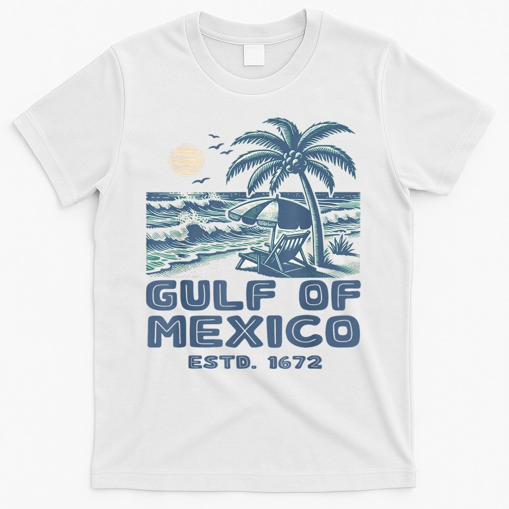 Gulf Of Mexico 1672 Vintage Beach Gulf Of Mexico Forever T-Shirt