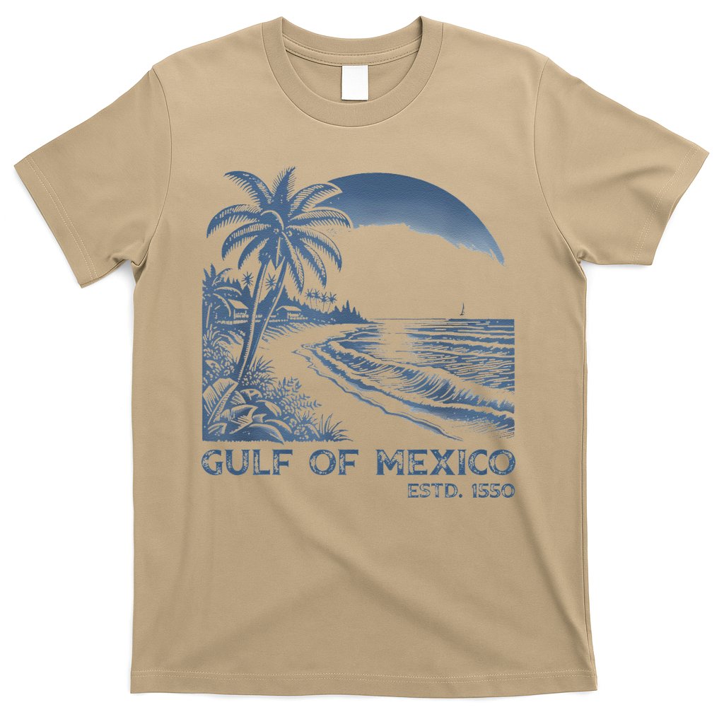Gulf Of Mexico Est 1550 Retro Vintage Beach T-Shirt Style001