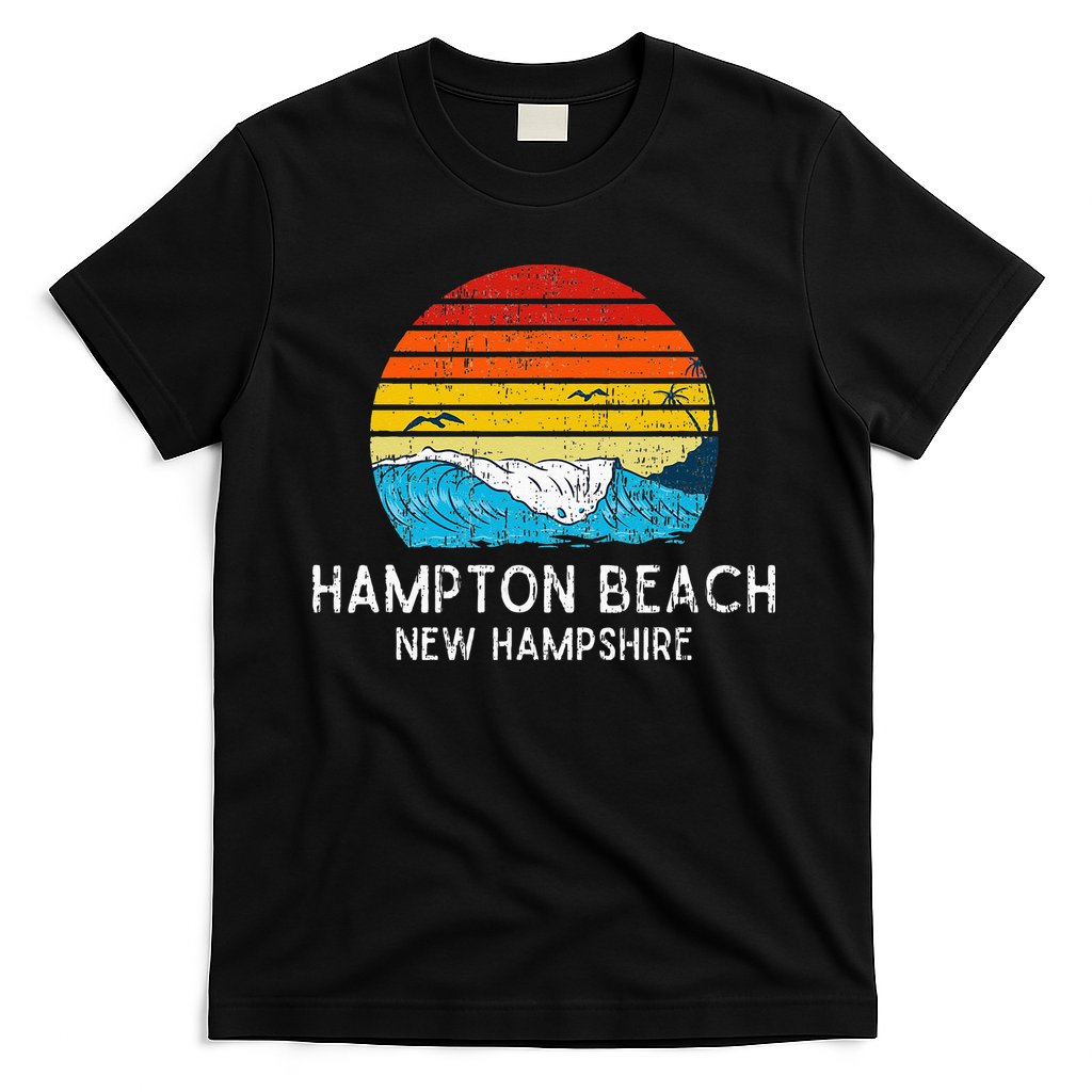 Hampton Beach NH Vintage Beach Ocean Family Vacation T-Shirt