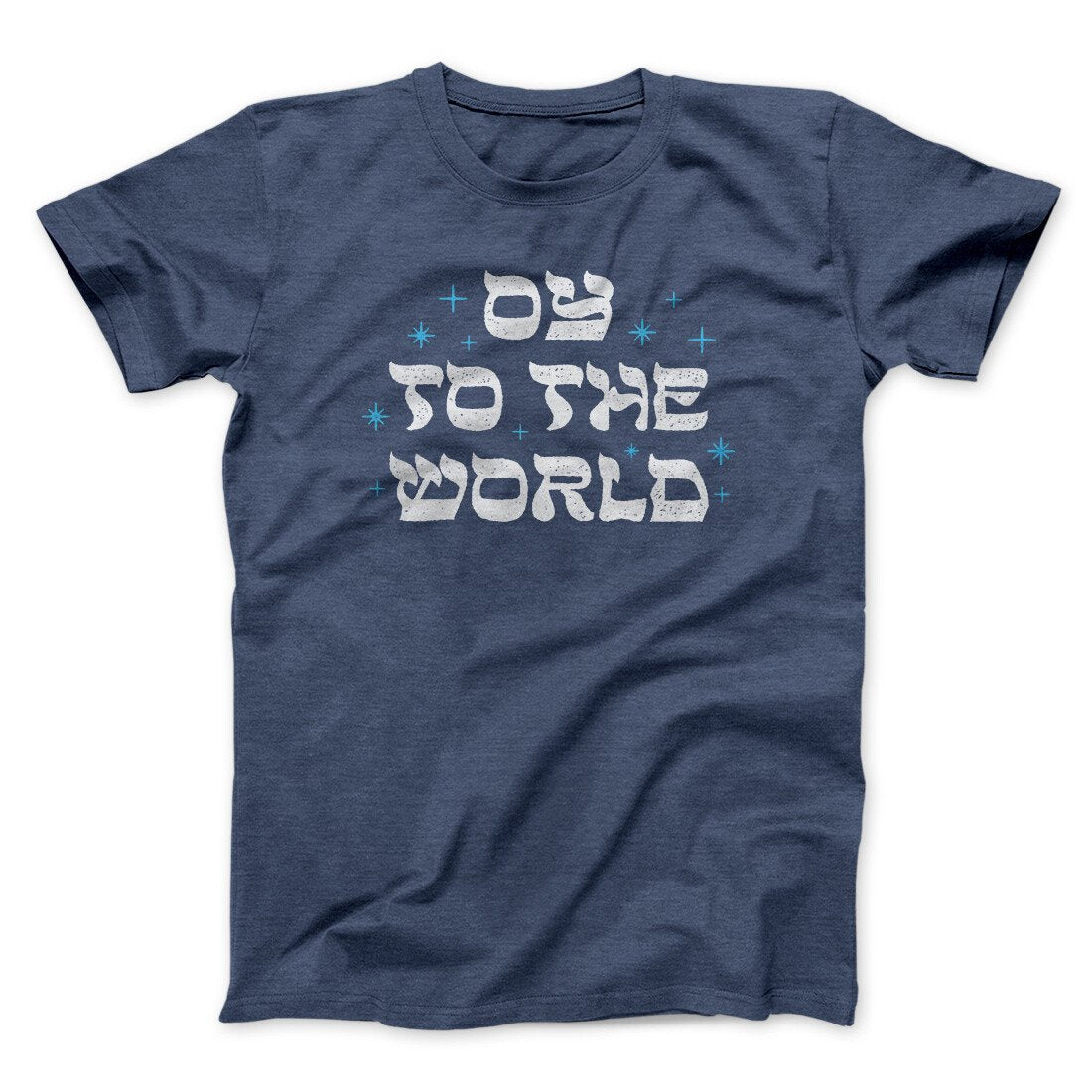 Oy To The World Funny Hanukkah Men/Unisex T-Shirt