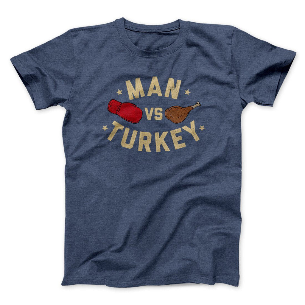 Man Vs Turkey Funny Thanksgiving Men/Unisex T-Shirt