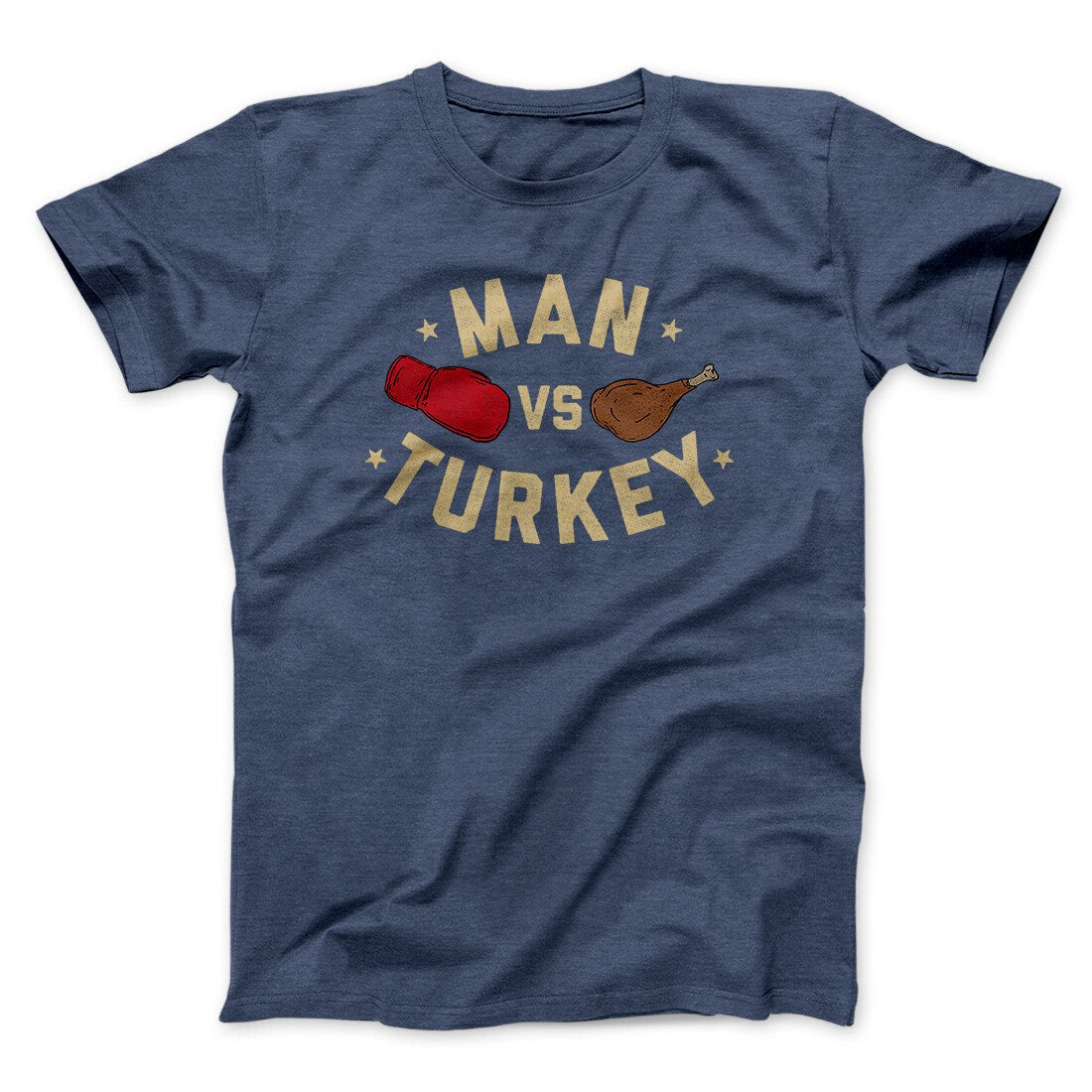 Man Vs Turkey Funny Thanksgiving Men/Unisex T-Shirt