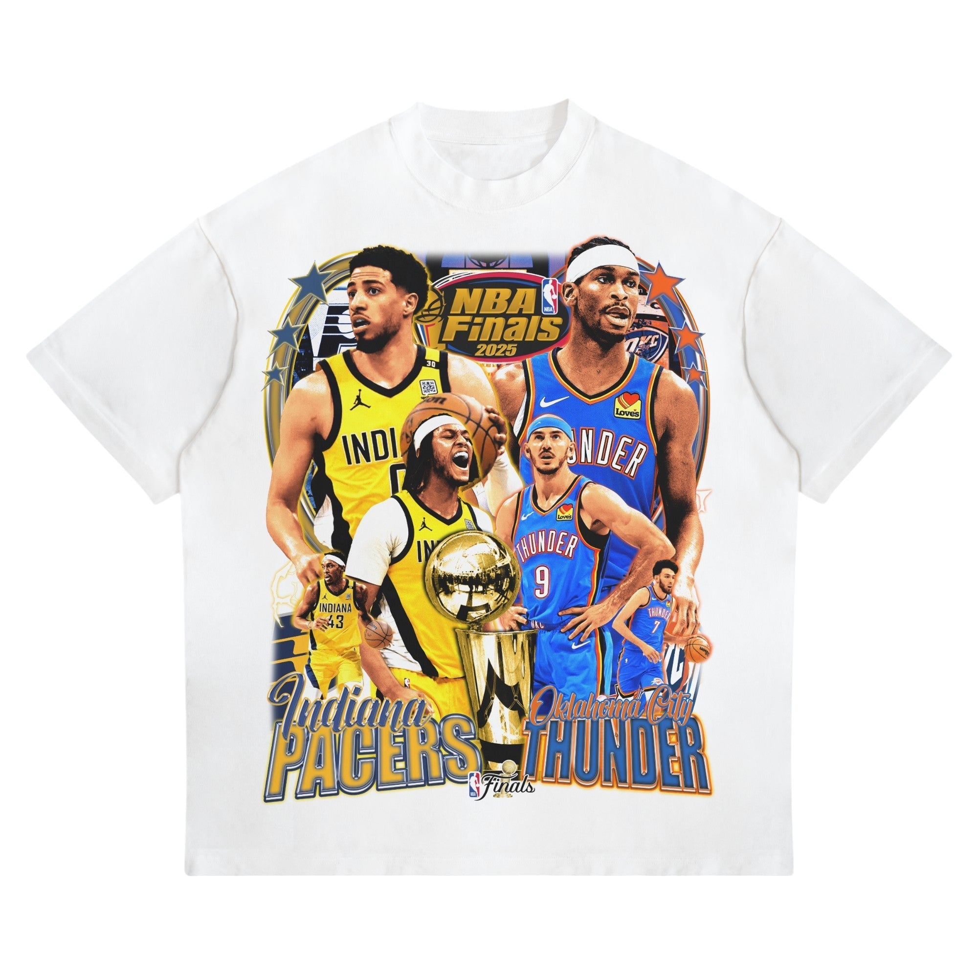 PACERS VS THUNDER NBA FINALS 2025 TEE DS