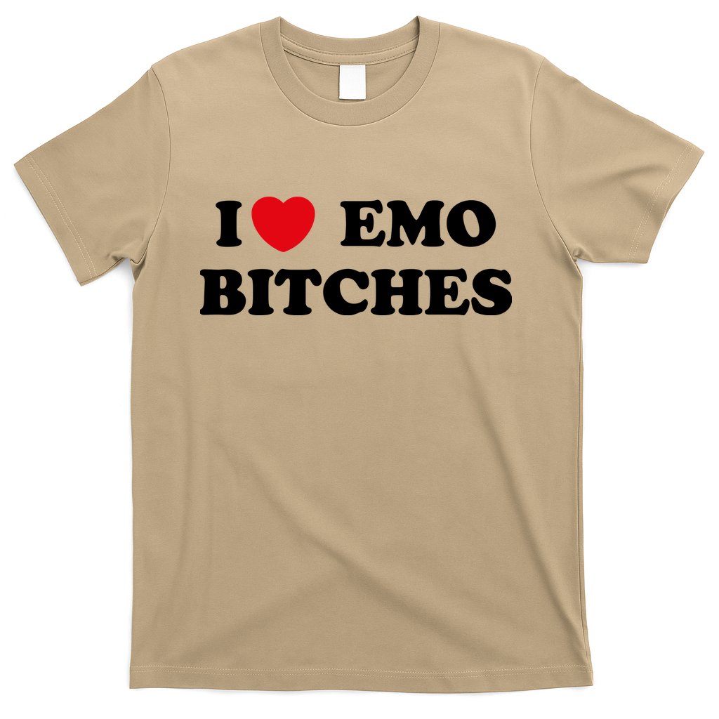 I Love Emo Bitches T I Heart Emo Funny Emo Kid T-Shirt