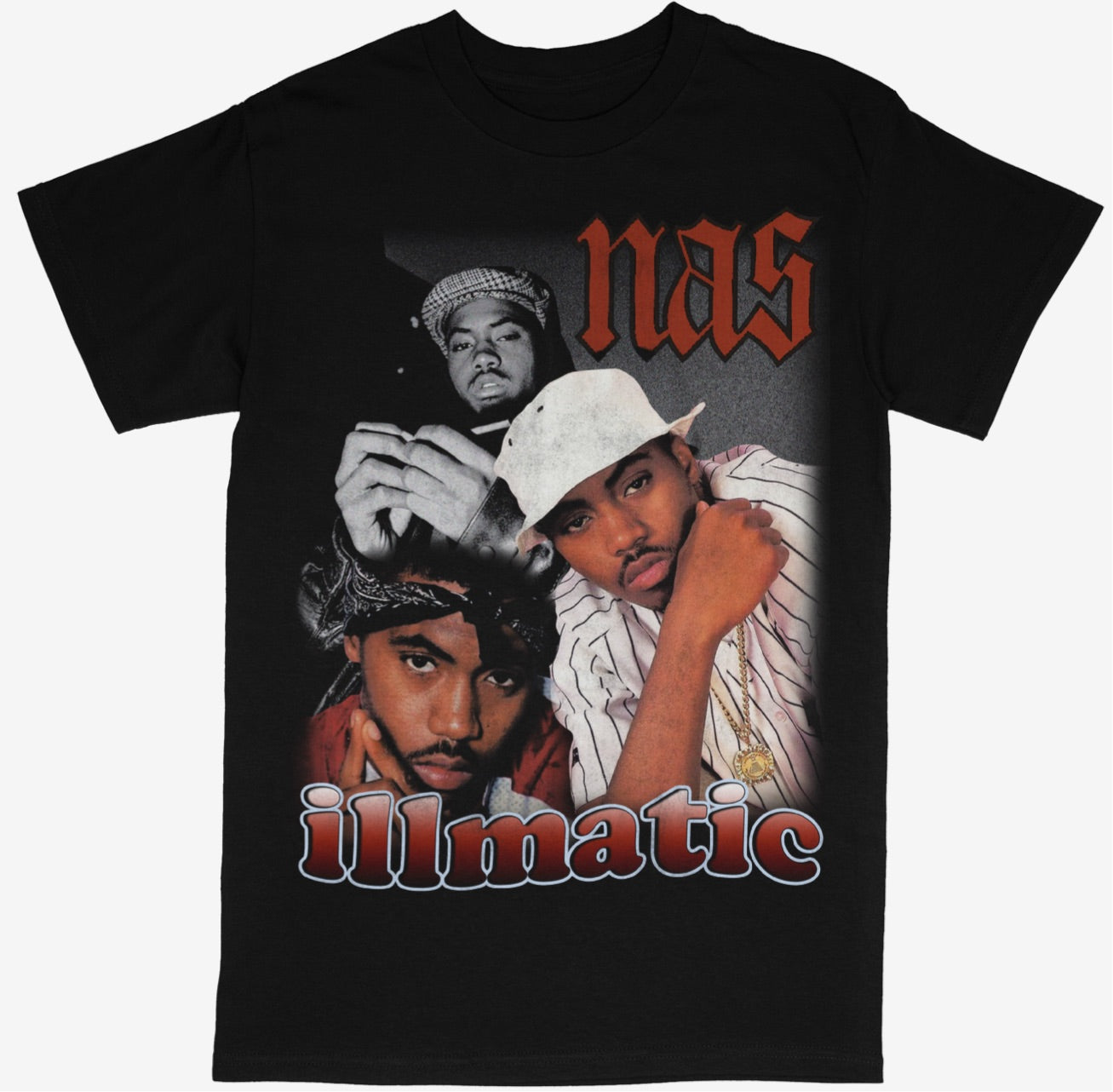 Nas Tee Shirt East Coast Hip Hop Rap Style Concert Tour Music Artist