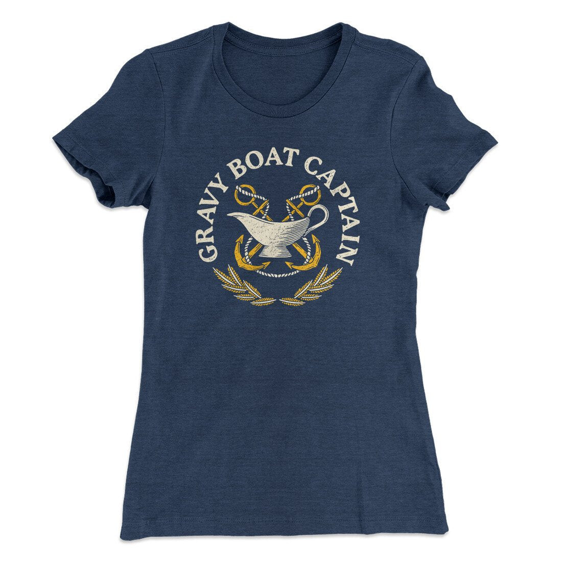 Gravy Boat Captain Funny Thanksgiving Women's T-Shirt
