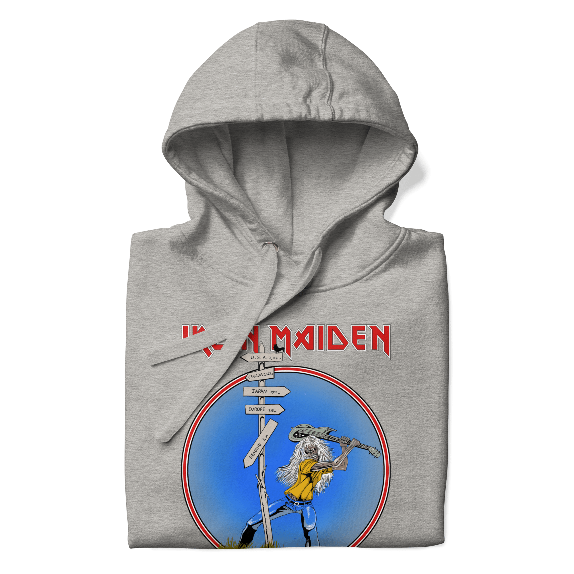 Iron Maiden Reading 1982 Vintage Tour Hoodie