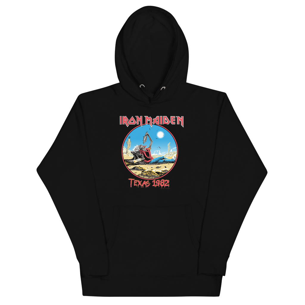 Iron Maiden Texas 1982 Vintage Tour Hoodie