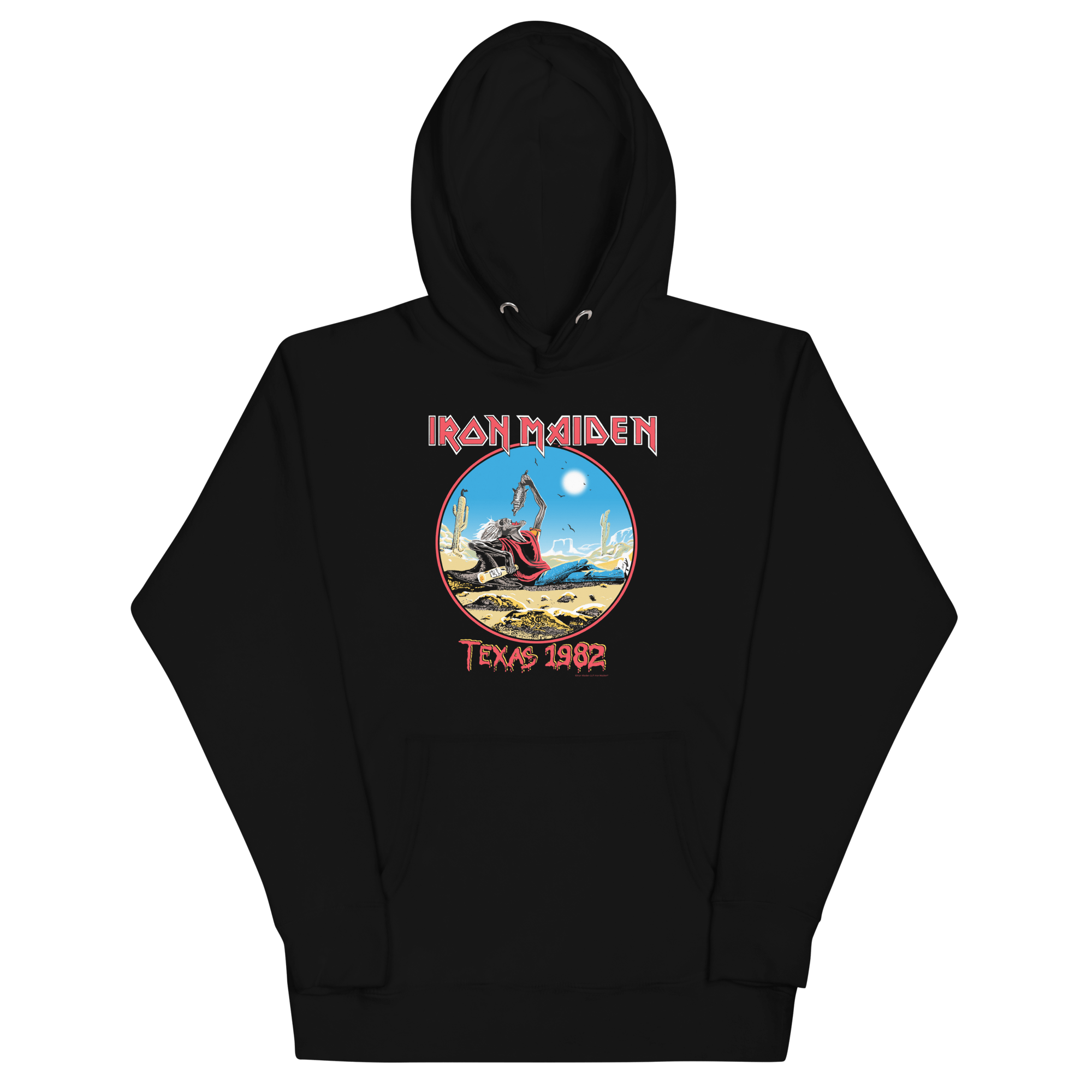 Iron Maiden Texas 1982 Vintage Tour Hoodie